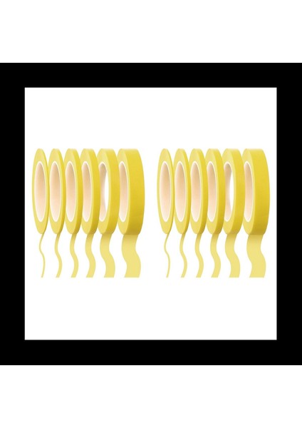 12 Rulo Ince Hat Bant 1/16 7/10 1/8 1/4 1/2 3/4 Inç x 55YARD Fineline Maskeleme Bandı Ressamlar Otomotiv Maskeleme Bandı (Yurt Dışından)