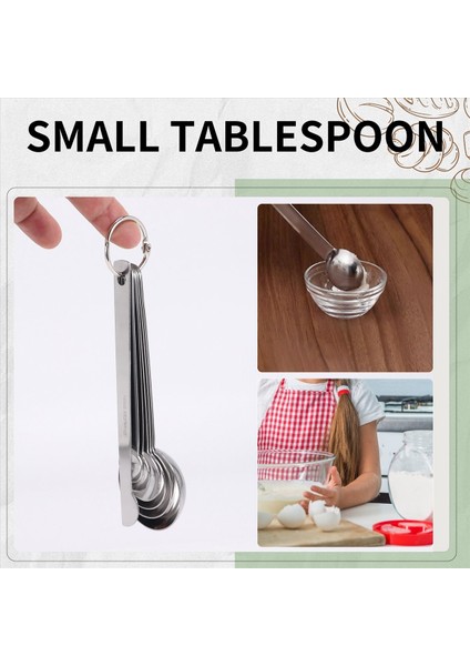Paslanmaz Çelik Ölçüm Kaşları Cups Seti Küçük Çorba Kaşığı Çay Kaşığı Bonus Leveler ile Set 6 Kuru ve Sıvı Için (Yurt Dışından) fırsatları