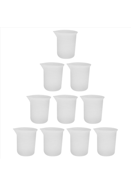 10PCS Silikon Ölçüm Kupaları 100 ml Silikon Kupalar Çubuk Olmayan Karıştırma Bardakları Dıy Tutkal Araçlar El Yapımı Zanaat Için (Yurt Dışından) modelleri