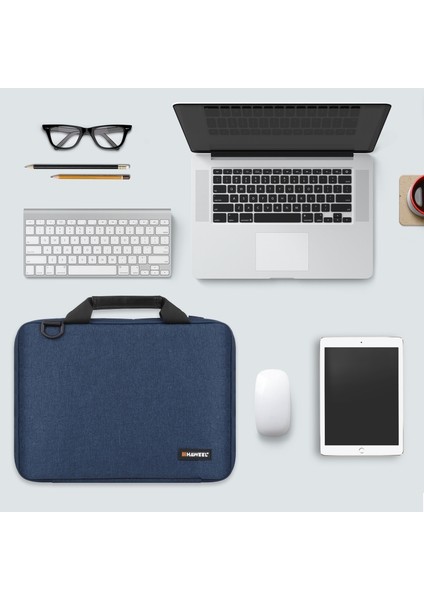 Haweel HWL2168 14-15 Inç MacBook Pro 14 Inç (2021) / 15 Inç (2013) / (2016) Omuz Askılı Çizilmez Taşıma Çantası Koruyucu Kol Çantası - Mavi (Yurt Dışından) fiyatları