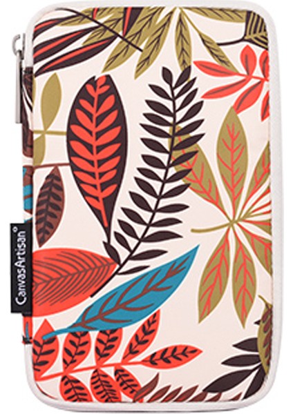 H30-T0121 Yaprak Baskılı Ultra Ince Koruyucu Dizüstü Bilgisayar Kılıfı Fermuarlı Dizüstü Bilgisayar ve Küçük Çanta - Bej/12 Inç Dizüstü (Yurt Dışından) modelleri