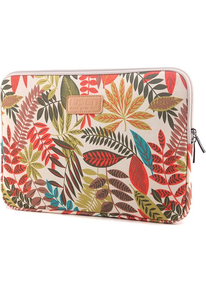 Lısen Renkli Yapraklar Dizüstü Bilgisayar Kılıfı 12 Inç/11 Inç Vb. MacBook Için, Boyut: 31 x 21,5 x 1,5 cm - Beyaz (Yurt Dışından)