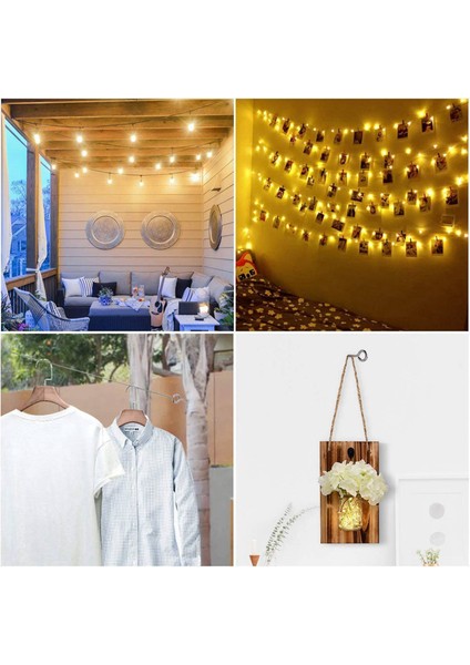 20 Paket Paslanmaz Çelik Göz Parçası Vidalar Metal Kanca Ahşap Terminal Halkası Kıyafet Kancaları Kendi Kendine Dokunma Vidaları M6 (Yurt Dışından) indirimleri