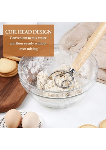 3 Paket Danimarka Hamur Çırpma Ekmek Mikseri Hollanda Çırpma Hamur Sıyırıcı ile Ekmek Hamam Veya Pizza Hamur Mourdough Ekmeği Vb (Yurt Dışından) modelleri