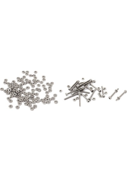100PCS Metrik M2 Altıgen Somun 304 Paslanmaz Çelik Bağlantı Elemanı DIN934 Cıvata &amp 20PCS Için M2 x 20MM Uzunluğunda Hex Soket Tuhaf Kapak Vidaları Cıvatalar Somun Seti (Yurt Dışından)