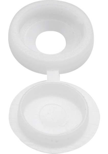 200 Adet Vidalı Kapak Plastik Menteşeli Vida Kafa Kapakları Vida Kapak Kapakları Snap-On Yedek Vidalı Dekoratif Kapaklar (Beyaz) (Yurt Dışından)