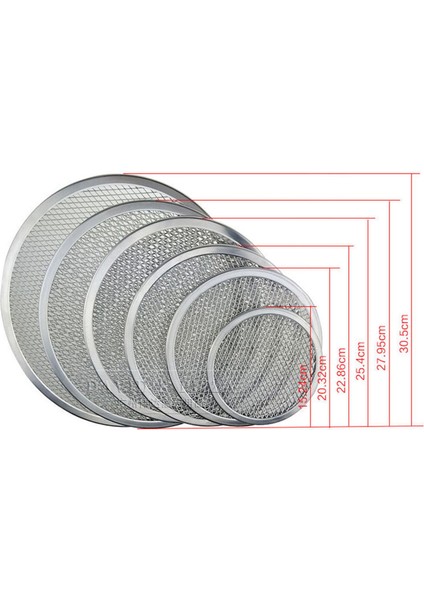4x Profesyonel Yuvarlak Pizza Fırın Fırın Tepsisi Barbekü Gradü Grad Yapılmayan Örgü Net (14 Inç) (Yurt Dışından) modelleri