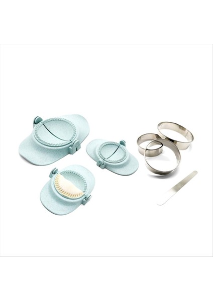 Hamurlu Maker Hamur Kesici ile Seti Empanadas Pres Kalıp Maker Pierogi Için Hamur Kalıp Seti ve Kesici (Mavi) (Yurt Dışından)