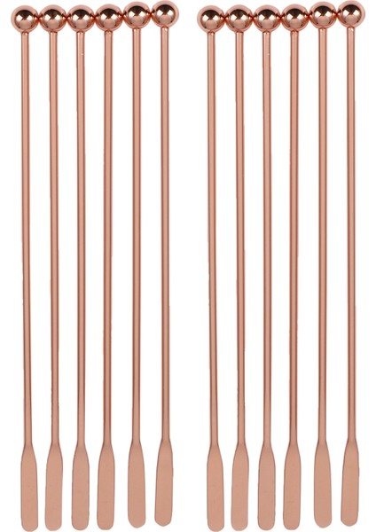 Paslanmaz Çelik Kahve Içecek Karıştırıcıları Karıştırın Kokteyl Içecek Swizzle Çubuk Kahve Karıştırma Çubuğu 12 Kişilik (Yurt Dışından)