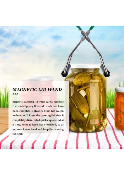 Canning Kit Kavanoz Kaldırıcı Geniş Ağız Konserve Kavanozlar Için Canning Huni Kapağı Değnek Anti-Scald Mutfak Araçları (3pcs Yeşil) (Yurt Dışından) indirimleri