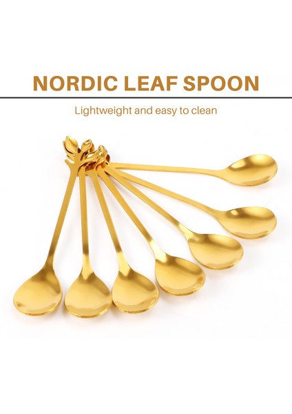 Dondurma Çay Karıştırma Kaşıkları Retro Tatlı Demitasse Espresso Scoons Çatal Teşheri Mutfak Sofra Takımları 1 Set 8 Parça (Yurt Dışından) fırsatları