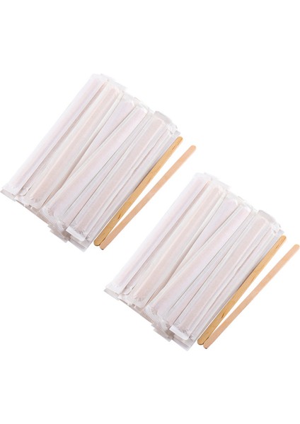 200PCS 5 5 Inç Kahve Karıştırıcılar Çubuklar -Natural Ahşap Çevre Dostu Kahve Içecek Milktea Tek Kullanımlık Karıştırıcı Çubuk (Yurt Dışından)