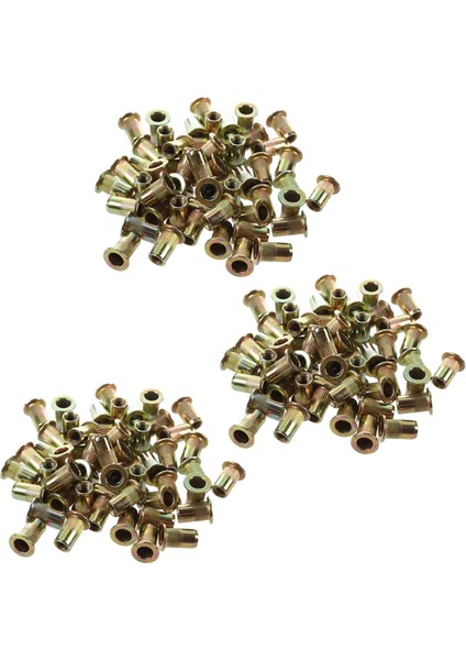 150 Pcs M10/M12/M8/M5/M6/M4/M4 Düz Kafa Perçin Somun Mobilya Dekorasyon Enstrümanı (M4) (Yurt Dışından)