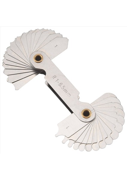 Radıus Gösterge Seti 4pcs Paslanmaz Çelik Yarıçap Filetet Gösterge Ölçüm Aracı (R0 3-1 5/ R1-6 5/ R7-14 5/ R15-25) (Yurt Dışından) fırsatları