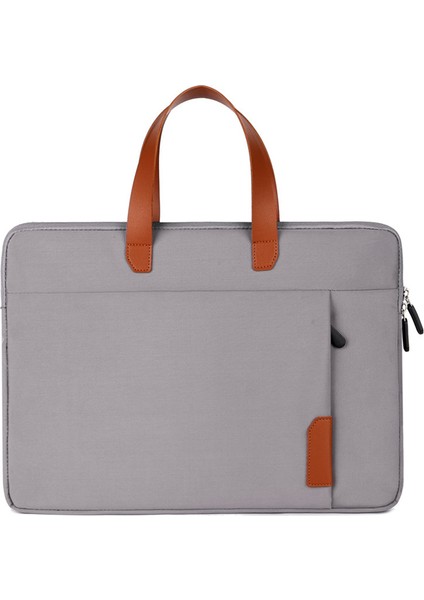C7 14-14,6 Inç Oxford Kumaş Iş Bilgisayar Çantası Dizüstü Bilgisayar Taşıma Çantası Yumuşak Astarlı - Gri (Yurt Dışından)