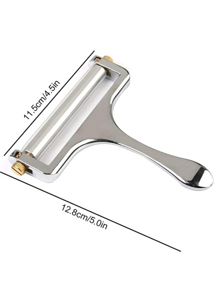 2x Peynir Dilimleyici Yumuşak ve Yarı Sert Peynirler Için Telli Ayarlanabilir Kalınlıkta Ağır Peynir Dilimleyicileri -4 Kesim Tel (Yurt Dışından) fiyatları