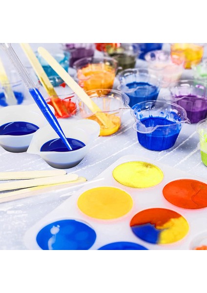 Epoksi Reçine Için Silikon Ölçüm Kupaları Reçine Kalıplar Takı Yapımı Için 250 ve 100ML Silikon Kupa ile Reçine Malzemeleri (Yurt Dışından) fırsatları