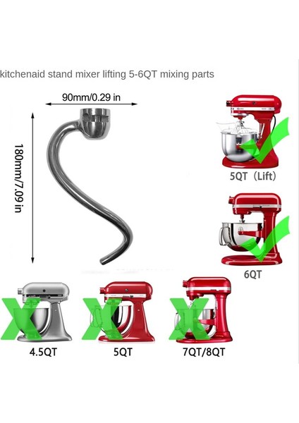 Kitchenaid Için Mutfakta Mikser Için Değiştirme Assecorories 5-6qt Tilt-Head Stand Mikserleri Kitchenaid Kürek Eki Için (Yurt Dışından) fırsatları