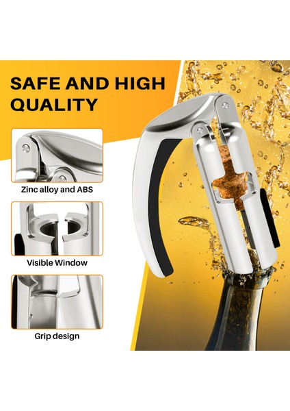 Şişe Açıcı Köpüklü Şarap Şarap Şişesi Açıcı Şarap Cork Çekme (Yurt Dışından) fırsatları