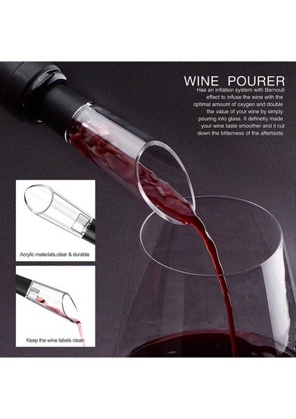 Folyo Kesici Şarap Havalandırıcı Pourer Vakum Tapaları Kendi Kendine Pullama Yeniden Kullanılabilir (Yurt Dışından) indirimleri