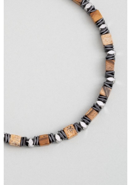 Harita Taşlı 22 cm Çelik Erkek Bileklik fiyatları