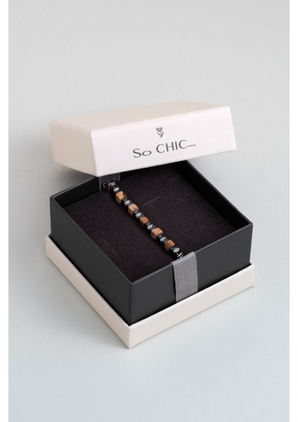 Harita Taşlı 22 cm Çelik Erkek Bileklik indirimleri