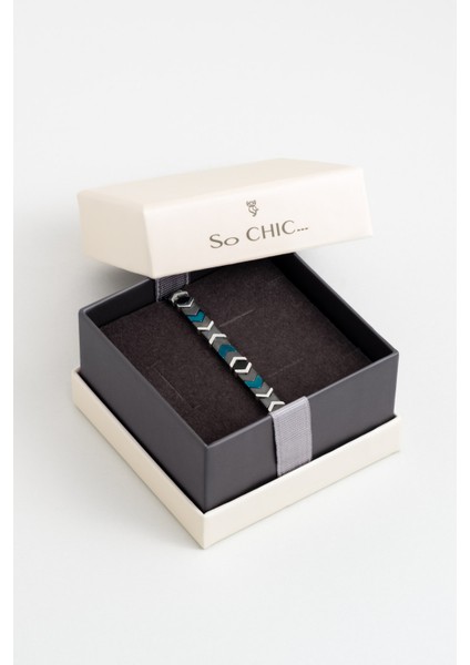 Renkli Hematit Taşlı 21 cm Çelik Erkek Bileklik indirimleri