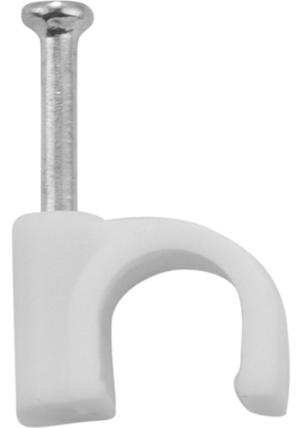 600X Kablo Zımbaları Klipli Duvar Teli Tırnak Armatürü Ethernet Kablosu Rg6 RG59 Cat5 Cat6 RJ45 Tv Kablo Kablosu 7mm Beyaz (Yurt Dışından) fiyatları