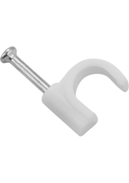 600X Kablo Zımbaları Klipli Duvar Teli Tırnak Armatürü Ethernet Kablosu Rg6 RG59 Cat5 Cat6 RJ45 Tv Kablo Kablosu 7mm Beyaz (Yurt Dışından) modelleri