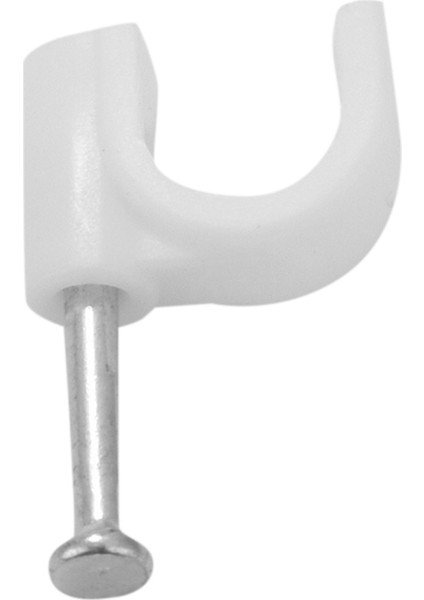 600X Kablo Zımbaları Klipli Duvar Teli Tırnak Armatürü Ethernet Kablosu Rg6 RG59 Cat5 Cat6 RJ45 Tv Kablo Kablosu 7mm Beyaz (Yurt Dışından) fırsatları