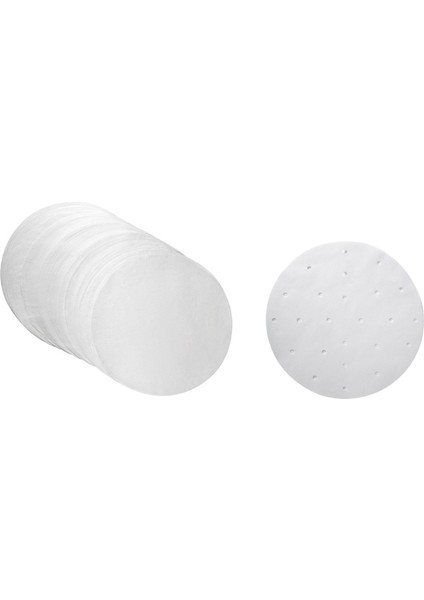 100PCS Hava Fritöz Astarları 9 Inç Bambu Vapur Astarları 100 Adet Tur 8 Inç Fırın Çemberleri ile Buhar Kağıtları (Yurt Dışından)