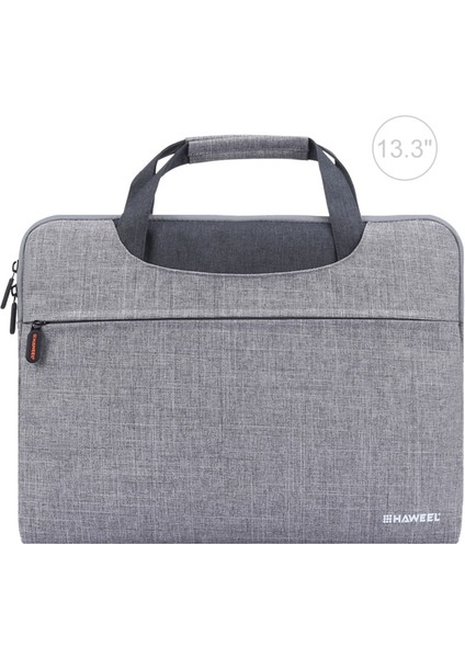 Haweel 13 Inç Dizüstü Bilgisayarlar/tabletler Için Su Geçirmez Darbeye Dalı Oxford Kol Çantası - Gri (Yurt Dışından)