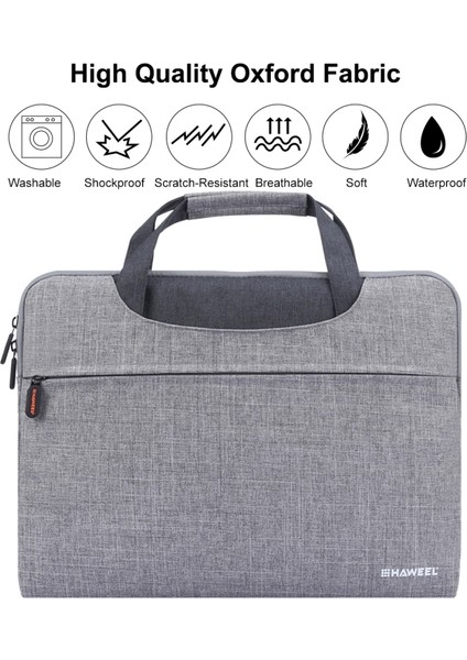 Haweel 13 Inç Dizüstü Bilgisayarlar/tabletler Için Su Geçirmez Darbeye Dalı Oxford Kol Çantası - Gri (Yurt Dışından) fiyatları