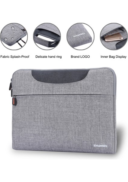 Haweel 13 Inç Dizüstü Bilgisayarlar/tabletler Için Su Geçirmez Darbeye Dalı Oxford Kol Çantası - Gri (Yurt Dışından) modelleri