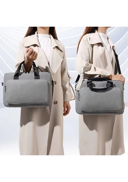 15,6 Inç Dizüstü Bilgisayar Saklama Çantası Seyahat Dostu Oxford Kumaş+Polyester El Çantası Dizüstü Bilgisayar Omuz Çantası - Pembe (Yurt Dışından) fırsatları