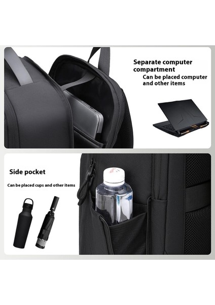 B725 Oxford Kumaş Su Geçirmez Seyahat Dizüstü Bilgisayar Omuz Çantası 16 Inç Dizüstü Bilgisayar Sırt Çantası Iş Adamları Için - Siyah (Yurt Dışından) indirimleri