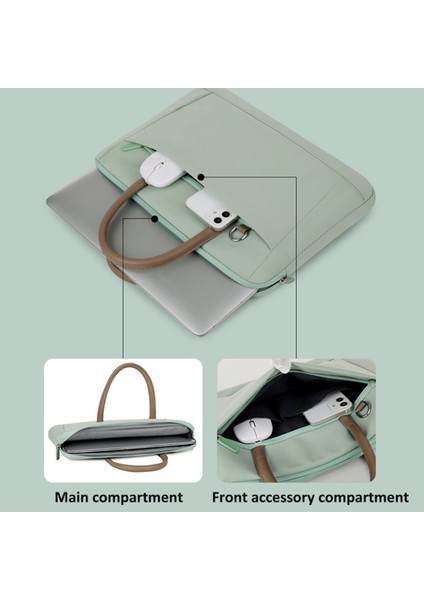 13-13,3 Inç Dizüstü Bilgisayar Çantası Su Geçirmez Omuz Askılı Dizüstü Bilgisayar Çantası - Gri (Yurt Dışından) fırsatları