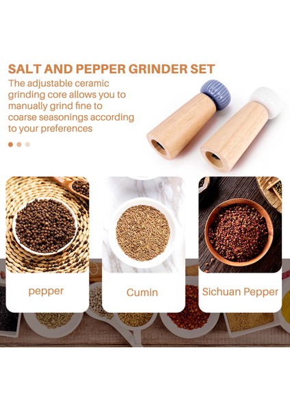 Tuz ve Biber Değirmeni Seramik Rotorlu Güçlü Ayarlanabilir Seramik Öğütücüye Sahip Odun Biber Çalkalayıcılar (Yurt Dışından) fiyatları
