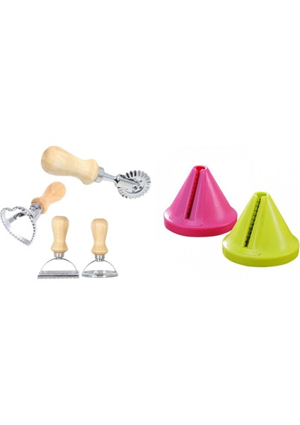 Mutfak Gadget Huni Sebze Turp Kesici 4pcs ile Parçalandı Ravioli Cutter Set Makarna Pres Ek Kiti (Yurt Dışından)