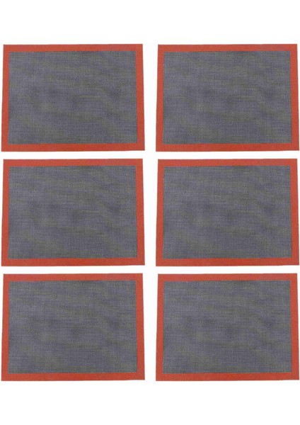 6x Delikli Silikon Pişirme Mat Çerez/ekmek/makarma/bisküvi Için Mutfak Araçları Için (Yurt Dışından)