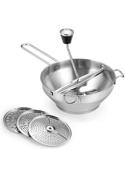 Patates Tür Paslanmaz Çelik Sebze Meyveleri Püre Presleme Aracı Kabak Öğütücü Gıda Ezme Mutfak Aksesuarları (Yurt Dışından)