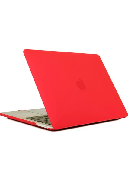 Mat Pc Ön ve Arka Koruyucu Telefon Kılıfı Cep Telefonu Çantası Kabuğu MacBook Pro 13 Inç A1706 / A1708 / A1989 / A2159 / A2251 / A2289 / A2338 - Kırmızı (Yurt Dışından) modelleri
