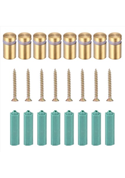 8 Set Standoff Vidaları Reklam Tırnak Çivi Soğutma Duvar Montaj Donanımı Akrilik Resim Çerçevesi (12 x 20MM) (Yurt Dışından)