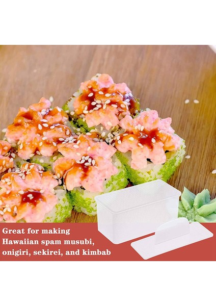 8 Adet Musubi Maker Pres Kalıpları Yapışmaz Spam Musubi Maker Toksik Olmayan Suşi Yapan Kit Hawaii Spam Musubi Maker (Yurt Dışından) modelleri