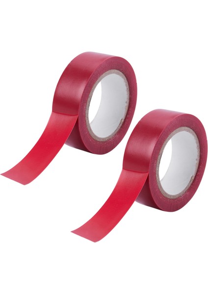 2pc 19MM x 10M Kanal Su Geçirmez Bant Kırmızı (Yurt Dışından)