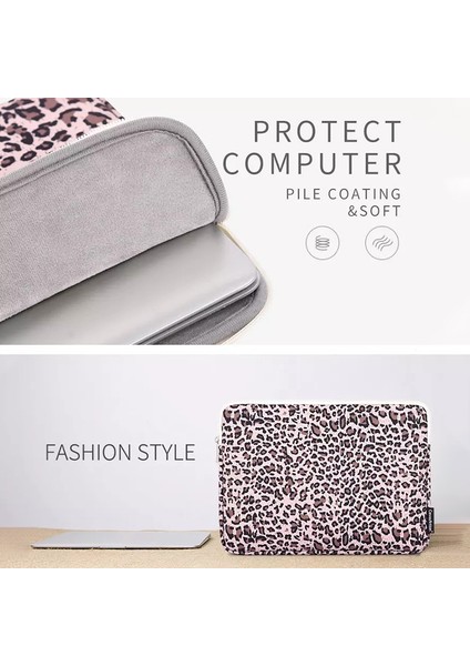 H31-51 Leopar Baskılı Darbeye Dalı Dizüstü Bilgisayar Kılıfı Taşıma Dizüstü Bilgisayar Yumuşak Astar - Pembe/11 Inç Dizüstü (Yurt Dışından) modelleri