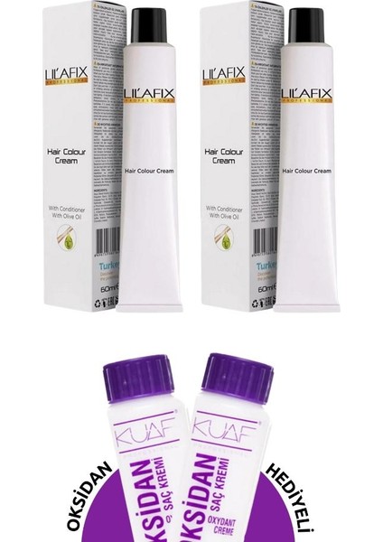 2+2 Saç Boyası ve Oksidanlı Avantajlı Set - 6/0 Koyu Kumral