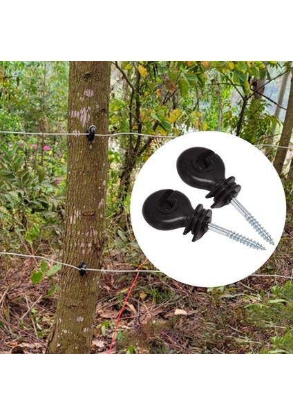 50PCS Elektrikli Çit Ofset Halka Yalıtıcı Eskrim Vidası Direklerde Tel Güvenli Tarım Bahçe Malzemeleri Aksesuarları (Yurt Dışından) indirimleri