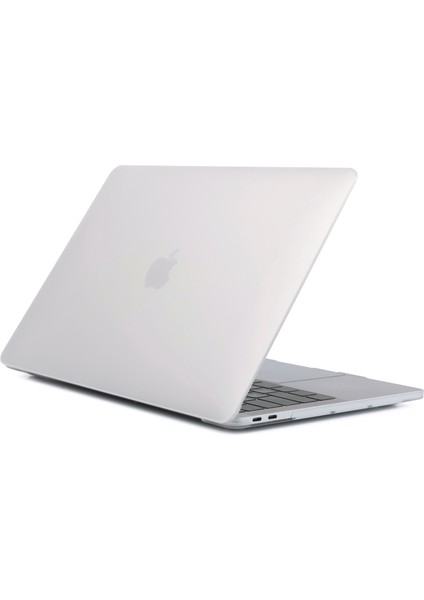 Mat Pc Ön ve Arka Koruyucu Telefon Kılıfı Cep Telefonu Çantası Kabuğu MacBook Pro 13 Inç A1706 / A1708 / A1989 / A2159 / A2251 / A2289 / A2338 - Şeffaf (Yurt Dışından)