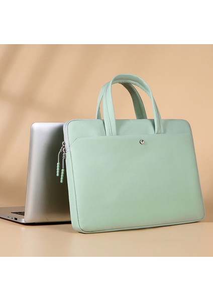 15,6 Inç Dizüstü Bilgisayar Taşıma Çantası ve Dizüstü Bilgisayar Kılıfı Için Oxford Kumaş Saklama Çantası - Yeşil (Yurt Dışından)